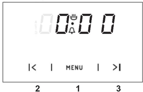 0 0 0 0 | < | MENU | > | 2 1 3