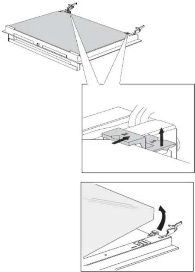 GORENJE EC615E17WKT - UUNIN LUUKUN IRROTTAMINEN JA PAIKALLEEN ASETTAMINEN OVEN LASIPANEELI - 1