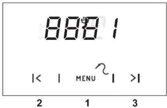 8881 |< | MENU >| 2 1 3