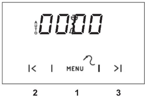 AUTO 0000 |< | MENU >| 2 1 3