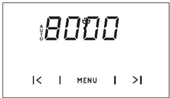 AUTO 8000 |< | MENU | >|