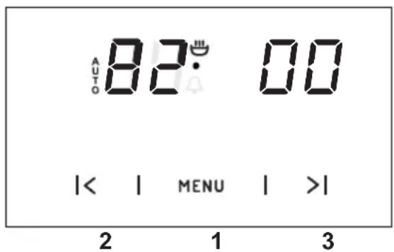 AUTO 82' 00 |< | MENU | >| 2 1 3