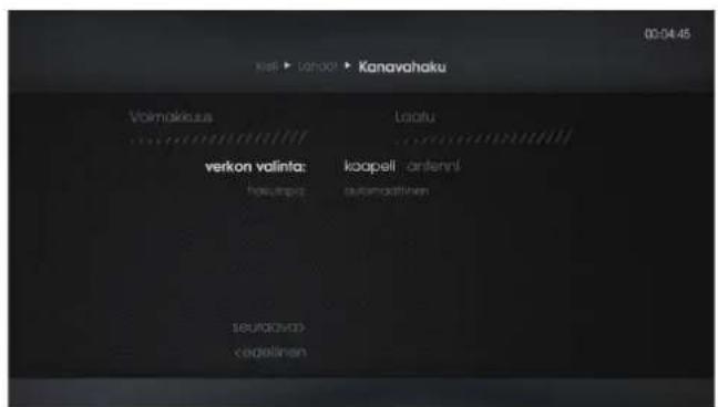 00:04:45 Kali • Yahoo! • Kanavahaku Voimakekus Lociu verkon valinta: koapeli antenni kouhupus auomodfinen 16/00/00