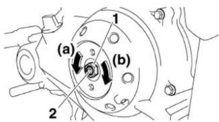 YAMAHA TT-R50 (2010) - Adjusting the clutch free play - 2