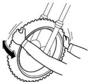 YAMAHA TT-R50 (2010) - Checking the wheel bearings - 1