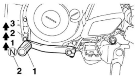 YAMAHA TT-R50 (2010) - Starting a warm engine - 1