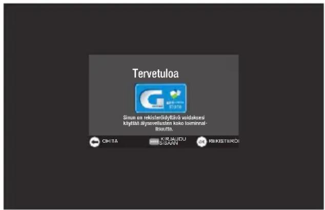 GRUNDIG 40 VLE 8435 BP - Navigointi ja tekstin syöttäminen rekisteröinnin aikana - 1