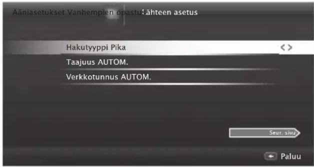 GRUNDIG 55 VLE 8460 BP - Televisiokanavien hakeminen kaapelipalveluntarjoajalta auto-maattisesti - 1