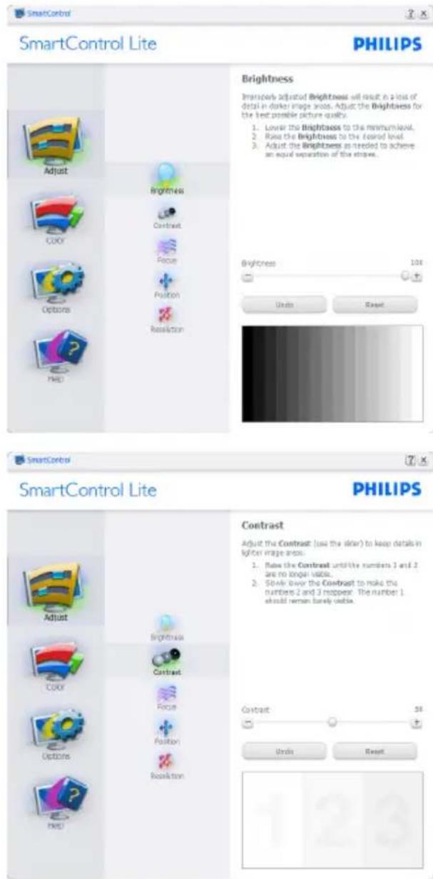 PHILIPS 233E4QSD - Adjust (Säätövalikko): - 1