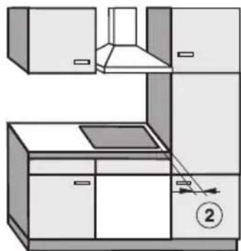 MIELE KM 6318 - Turvaetäisyys sivuilta/takaa - 2
