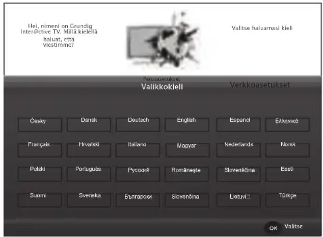 GRUNDIG 49 VLE 8460 BP - Alustavien asetusten tekeminen - 1