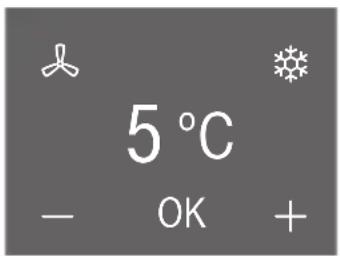 5 °C - OK +