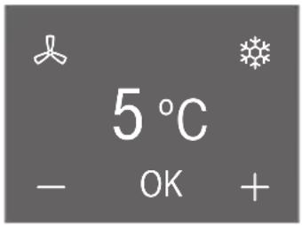 5 °C - OK +