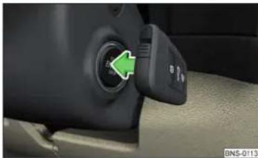 SKODA Kadiaq (2017) - Ongelmia moottorin käynnistyksessä - autot, joissa on käynnistyspainike - 1
