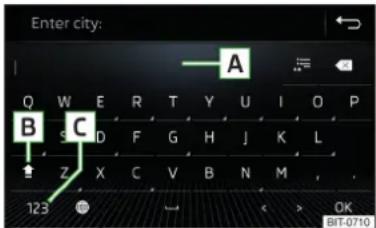 SKODA Kadiaq (2017) - Aakkosnumeerinen näppäimistö - 1