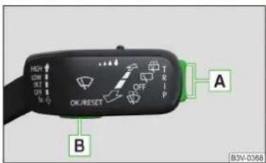 OK/RESET OFF TRIP A B B3V-0368