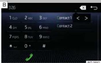 B 326 1 OLD 2 ABC 3 DEF Contact1 < > 4 GH 5 JL 6 MNO Contact2 7 PQRS 8 TUV 9 RWYZ * _ 0 + #