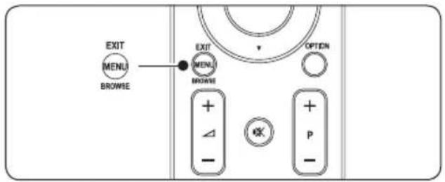 EXIT MENU BROWSE EXIT MENU BROWSE OPTION + - +P -