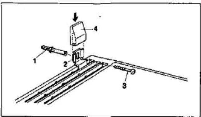 SIEMENS KS40K423SD - Tukikiinnitys seinään - 1