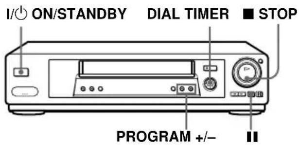 I/ON/STANDBY DIAL TIMER ■ STOP PROGRAM +/-