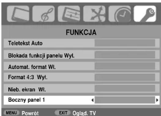TOSHIBA Regza 32C3500P - Regulacja pasów bocznych - 1