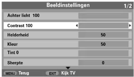 TOSHIBA C3250 - Kies Beeldinstellingen uit het menu BEELD. - 1
