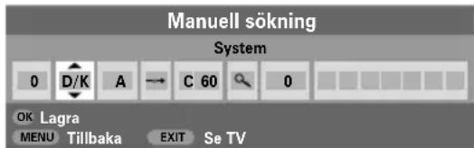TOSHIBA C3250 - Manuell sökning - 4