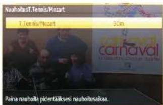 Nauhoilus T. Tennis/Mozart 1 Tennis/Mozart 30m carnaval Paina nauhoila pićentääksesi nauhoilusakaa.
