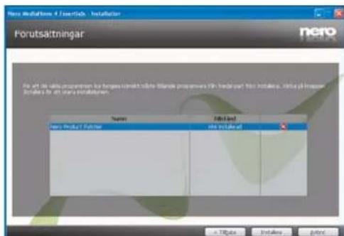 Forutsättningar Name Edit Amount New Product Options Edit Install Amount a. Tården Install Finish