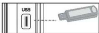 Finlux 40FLHK127S - Liitä USB-muistitikku TV:seen - 1
