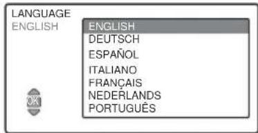 LANGUAGE: ENGLISH, DEUTSCH, ESPAÑOL, ITALIANO, FRANÇAIS, NEDERLANDS, PORTUGUÉS