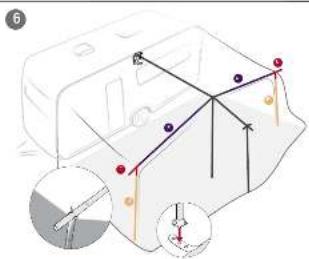 Technical diagram showing a 3D object with labeled points and directional arrows, likely illustrating a mechanical or structural analysis.