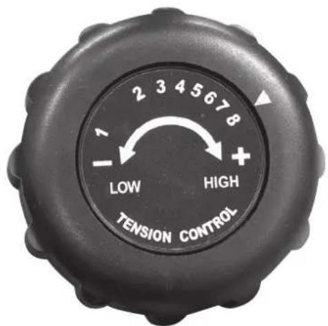 2 3 4 5 6 7 8 ↑ - → LOW HIGH TENSION CONTROL