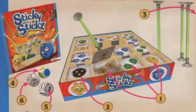 Libellud Sticky Stickz - Un jev fun et rapide à jouer en famille ou entre amis! - 1