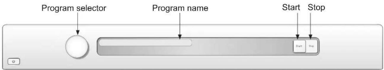 Program selector Program name Start Stop Start Stop