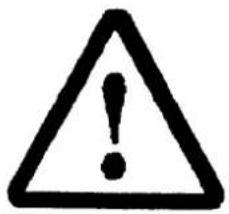 Warning symbol with exclamation mark inside a triangle