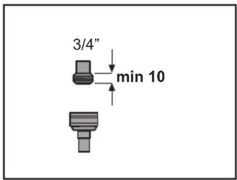 GRAM OMI 458 - Sallittu vedenpaine: - 1
