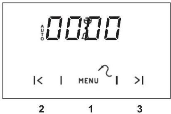 AUTO 00:00 |< | MENU >| 2 1 3