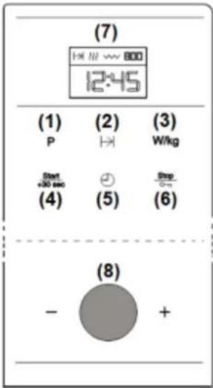 (7) 12:45 (1) (2) (3) P ↩ W/kg Start +30 sec (4) (5) Step On (6) (8) - +