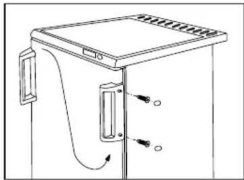 ELECTROLUX EUT10001W - Montere døren på motsatt side - 3