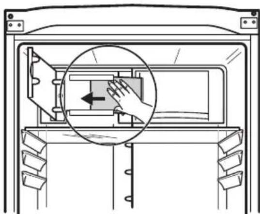 Husqvarna-Electrolux QRT4260W - Borttagning av hyllspärrarna - 2