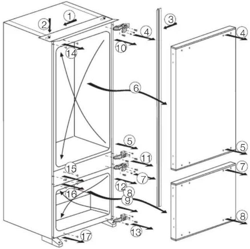 BLOMBERG KNM 1551 IF A+ - Výmena žiarovky vnútorného osvetlenia - 3