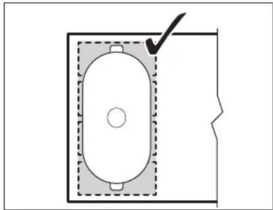Husqvarna-Electrolux QHI9541P - Rätt placering av kokkärl: - 2