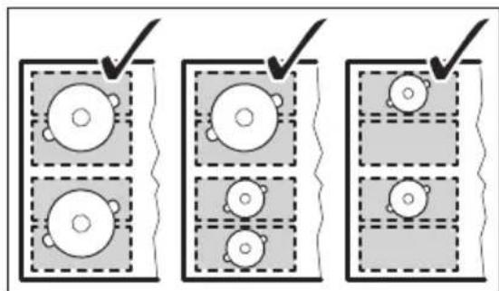 Husqvarna-Electrolux QHI9541P - FlexiBridge Standard-läge - 2