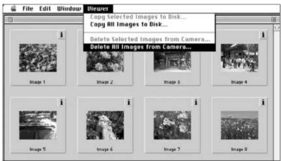 KONICA MINOLTA Dimage V - KAIKKIEN KUVIEN POISTAMINEN - 1