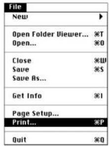 File New ▶ Open Folder Viewer... ⌘T Open... ⌘0 Close ⌘W Save ⌘S Save As... Get Info ⌘1 Page Setup... Print... ⌘P Quit ⌘0
