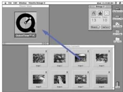 File Edit Window Help Media Image 8 Preview Music QuickTime™ IC Image 1 Image 2 Image 3 Image 4 Image 5 Image 6 Image 7 Image 8 Newer Controls Edit 11.2/3:00 PM Rendering Tools 13 10 Reset Capture