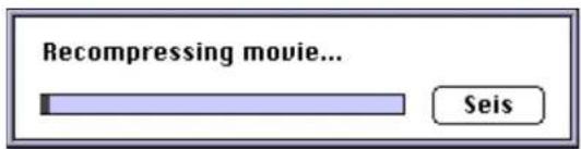 Recompressing movie... Seis
