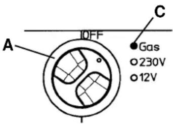 A, OFF, C, Gas, 230V, 12V