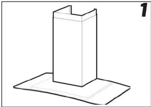 Flexit Vision E/F - OBS! Max avständ mellan käpans nedre kant och skorstenens övre kant är 980 mm. Vid montering med en förlängd övre skorstensdel, se mättangivelser för denna. - 1
